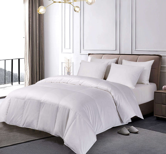 1000 Thread Count Pima Cotton European White Down Microban Comforter-Extra Warmth
