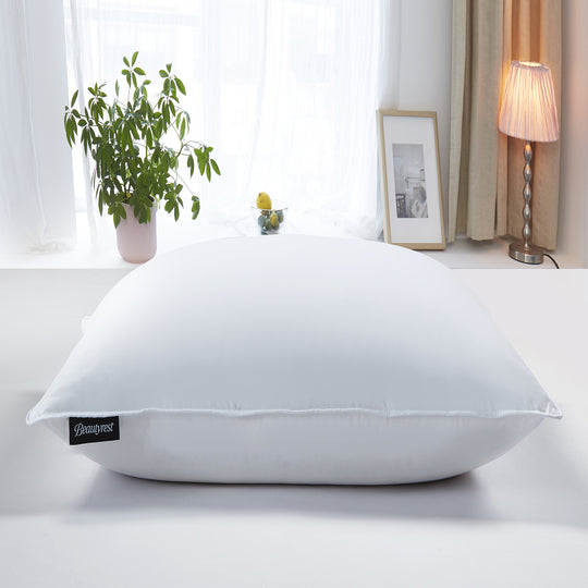 Beautyrest Tencel & Cotton Blend Breathable White Down Pillow - Medium Firm