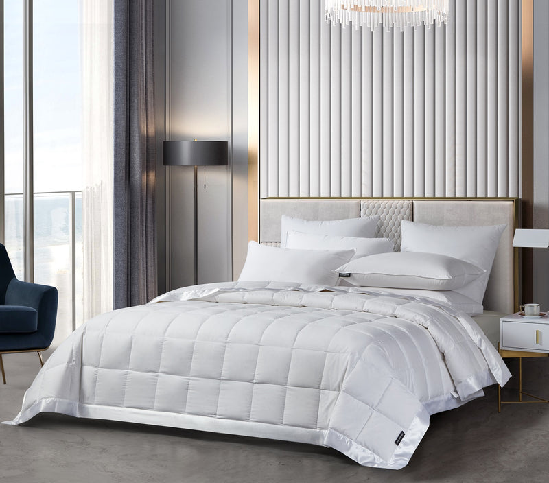 Beautyrest Tencel & Cotton Breathable White Down Blanket - Light Warmth