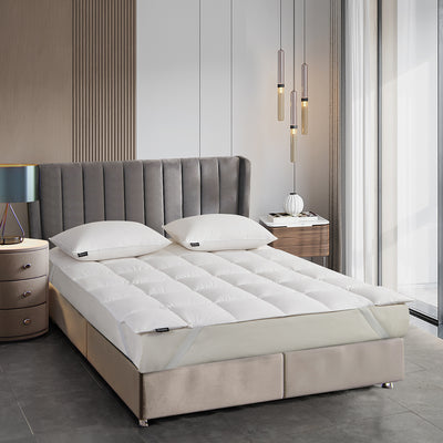 Beautyrest Tencel & Cotton Breathable White Down Mattress Topper