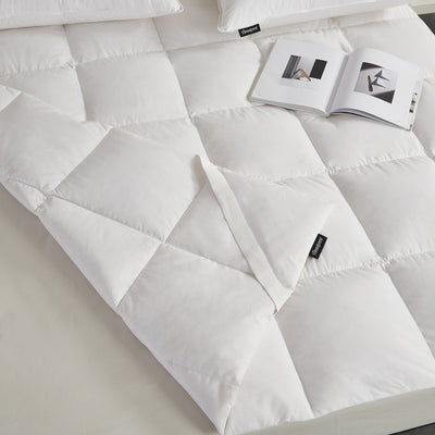Beautyrest Tencel & Cotton Breathable White Down Mattress Topper
