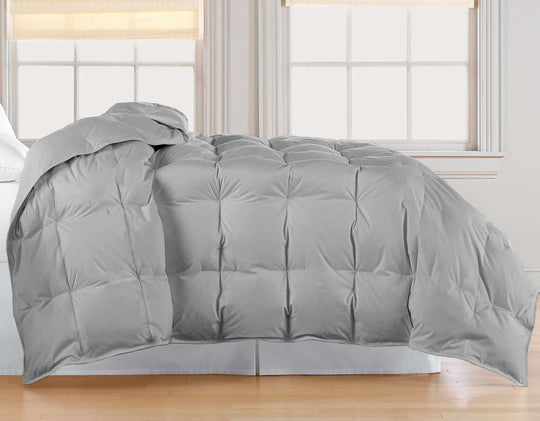 Microfiber White Goose Down Comforter