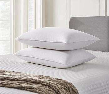 400 Thread Count Soft and Fluffy White Down Pillow