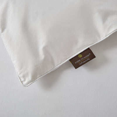 Farm To Home Organic Cotton All Season Warmth White Goose Feather And Down Comforter