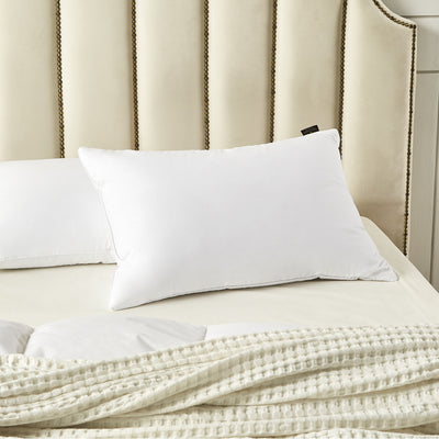 Farm To Home Organic Cotton White Feather And Down Pillow - 2 Pack