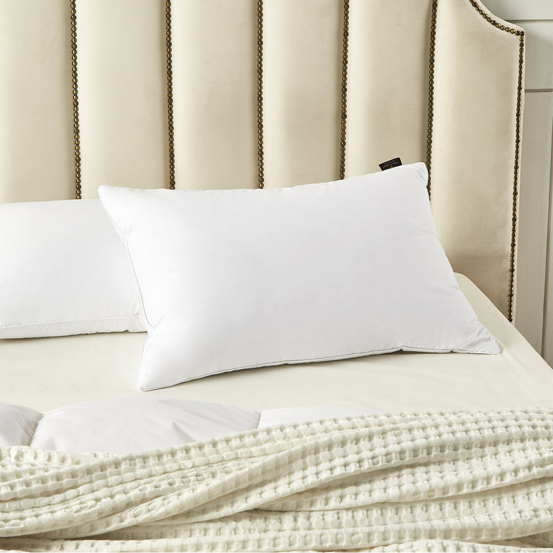 Farm To Home Organic Cotton White Feather And Down Pillow - 2 Pack