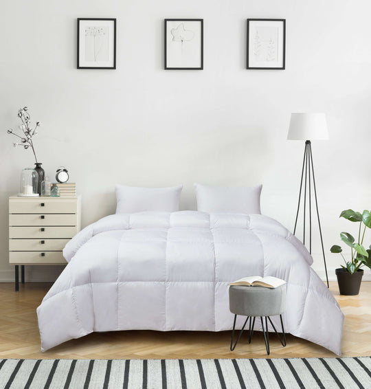 Kathy Ireland Essentials Ultra Soft Nano Touch Light To Extra Warmth Goose Down Fiber Comforter