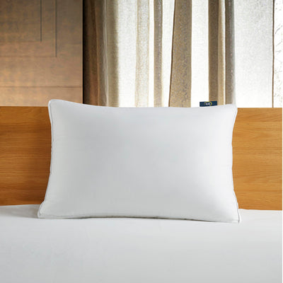 Serta 300 Thread Count White Down Fiber Bed Pillow-Side Sleeper